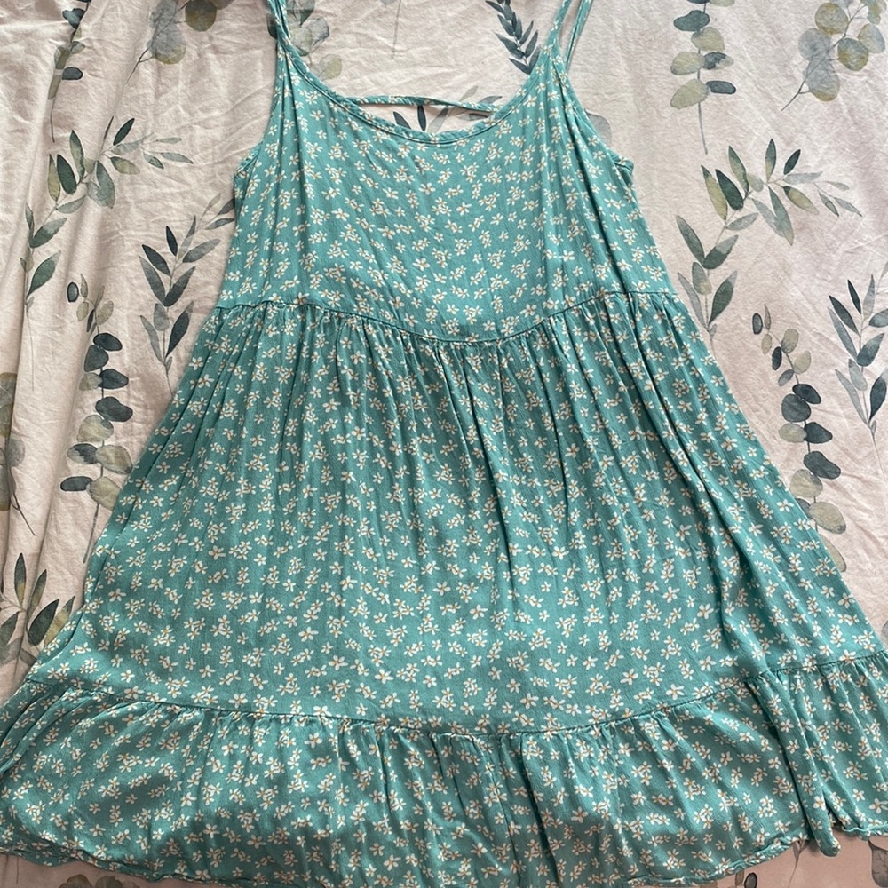 New Aeropostale dress, light blue with daisies. Spaghetti strap, never worn